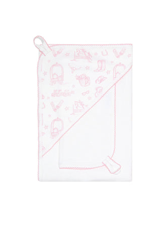 Nellapima - Pink Lone Star Toile Towel