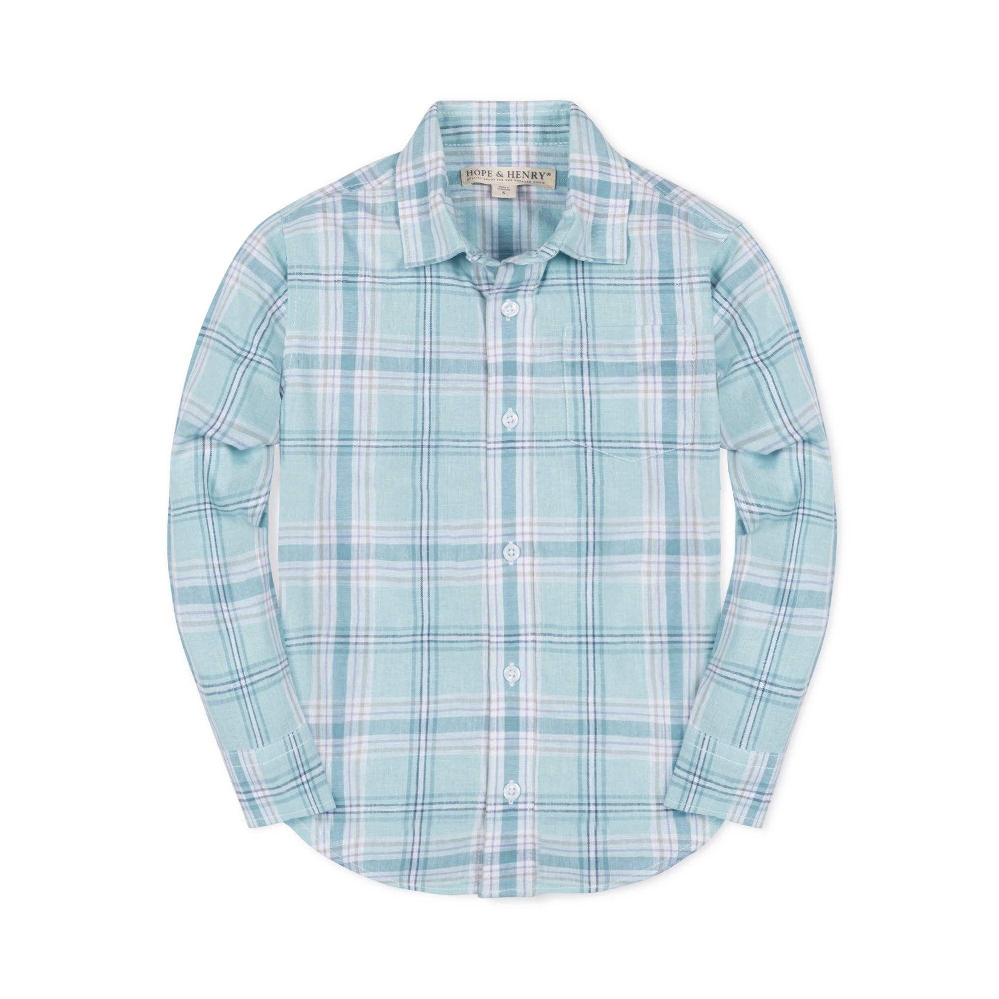 Image of Hope and Henry - Linen Button Down Shirt