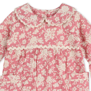Viverano Organics - Beatrice Floral Baby Jumpsuit & Headband (Organic Cotton)
