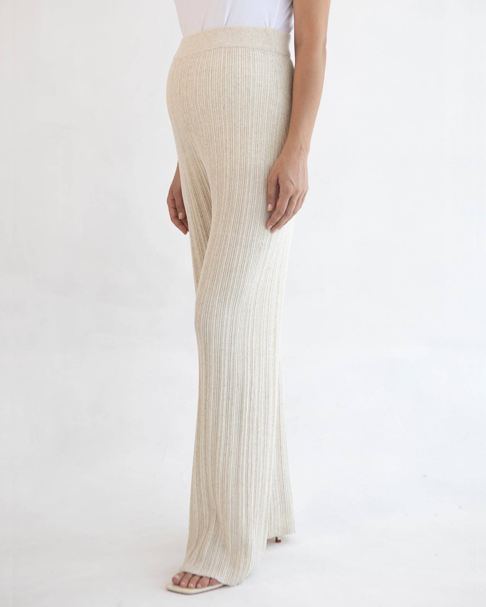 Collete Linen Knit Maternity Pants