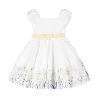Hope and Henry - Organic Puff Sleeve Sateen Dress