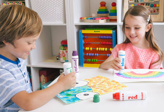 Rainbow Dot Markers - Set of 4