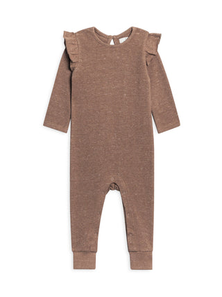 Organic Baby Mila Flutter Sleeve Waffle Romper
