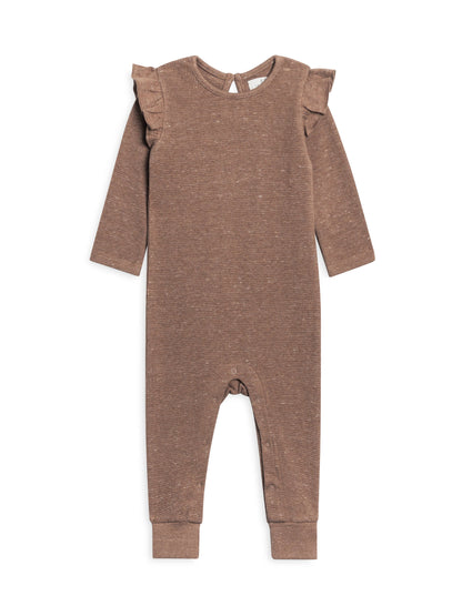 Colored Organics - Organic Baby Mila Flutter Sleeve Waffle Romper