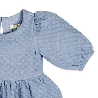 Quilted Puff Sleeve Dress