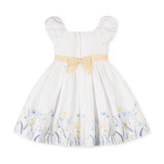 Hope and Henry - Organic Puff Sleeve Sateen Dress