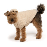 fabdog - Cream Sherpa Dog Hoodie: 10"