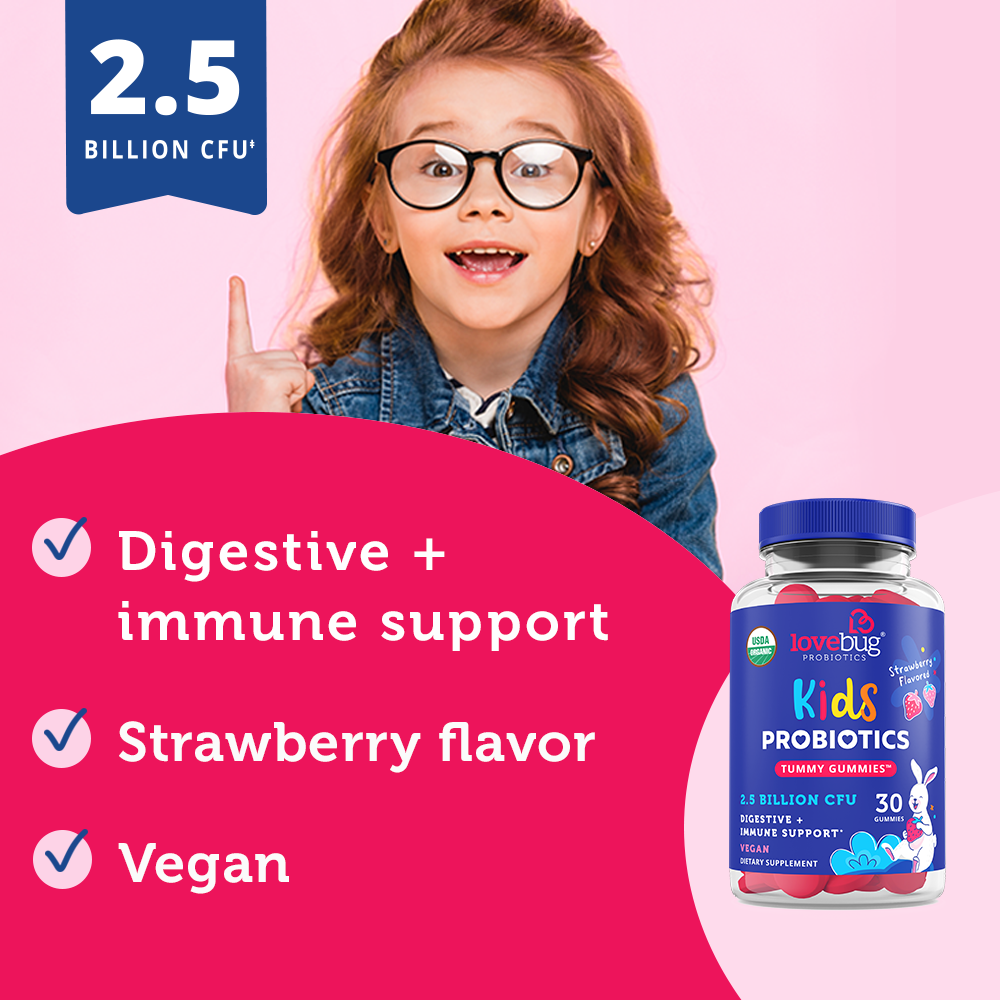 LoveBug Probiotics - Kids Probioitcs Organic - Gummies
