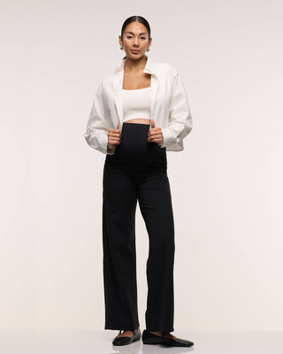 Wide Leg Overbelly Maternity Leggings