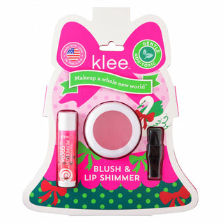 Klee Naturals - Tinsel Dream - Holiday Blush and Lip Shimmer Set: Garland Pop