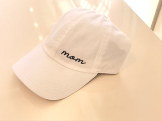 Mom on side embroidered hat
