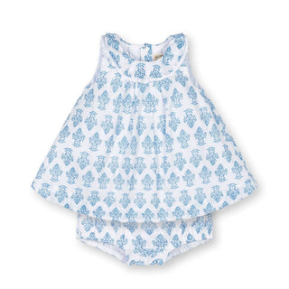 Hope and Henry - Organic Ruffle Collar Dress and Bloomer Set