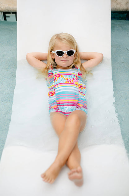 Babiators - Wicked White Kids Cat-Eye Kids Sunglasses ( UV Protection)