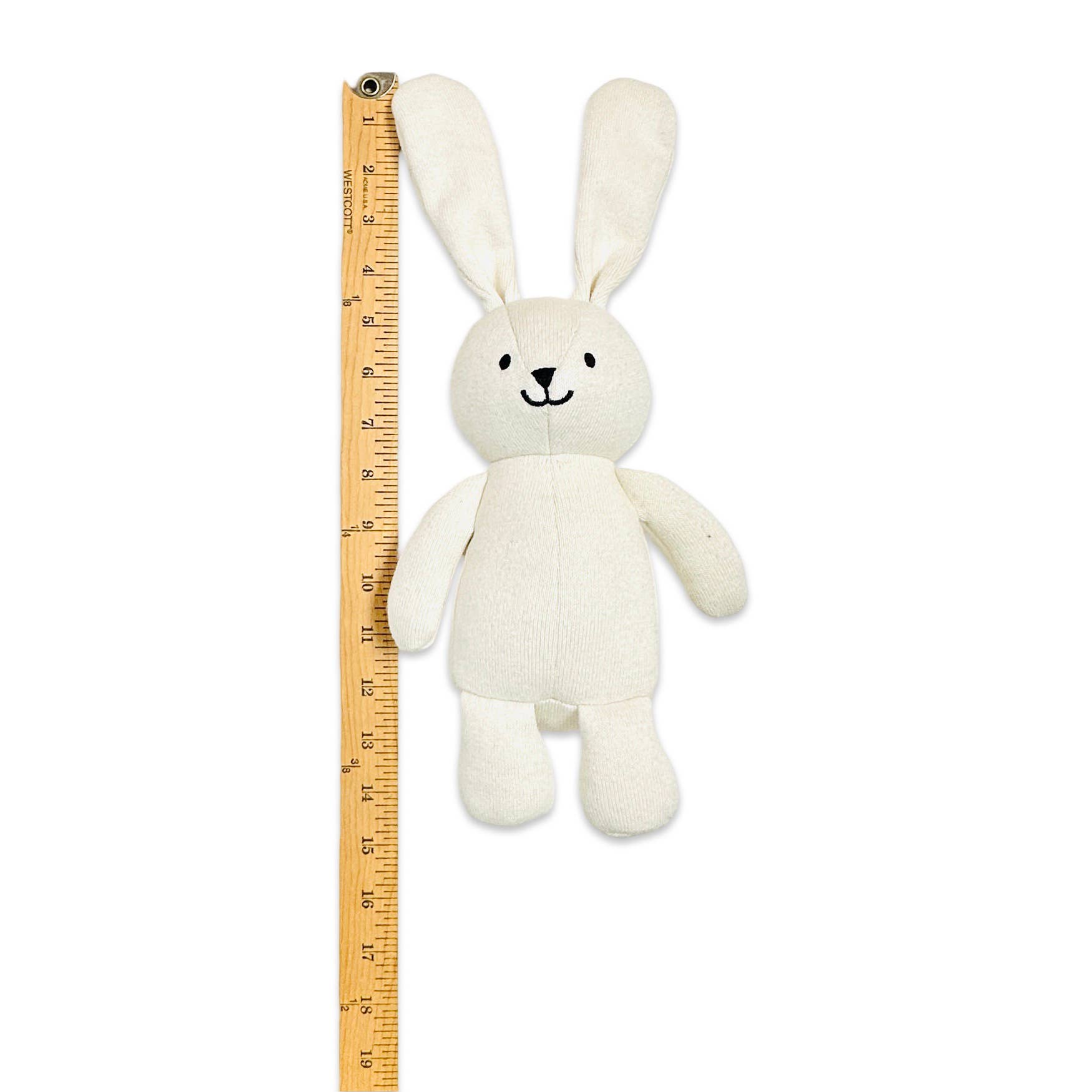 Image of Viverano Organics - Jojo Lil Bunny Knit Stuffed Animal Soft Baby Toy (Organic)