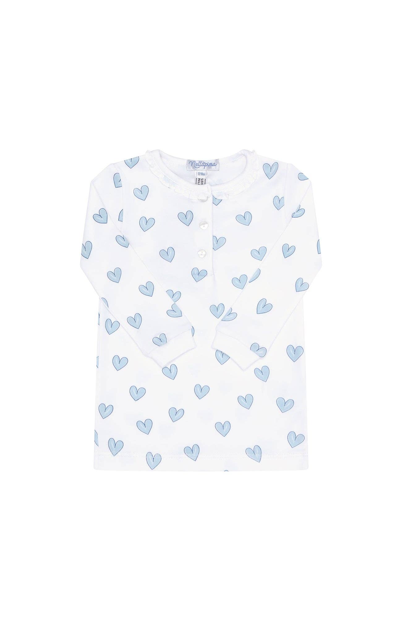 Nellapima - Blue Heart Print Pajama