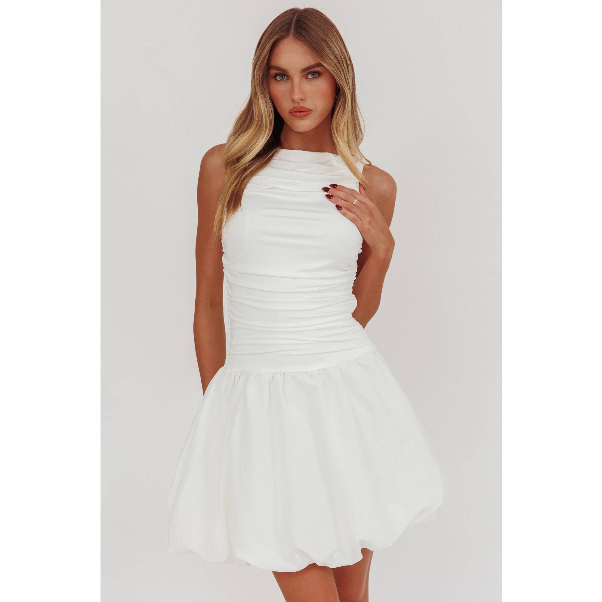 Cloud Puff Mini Dress