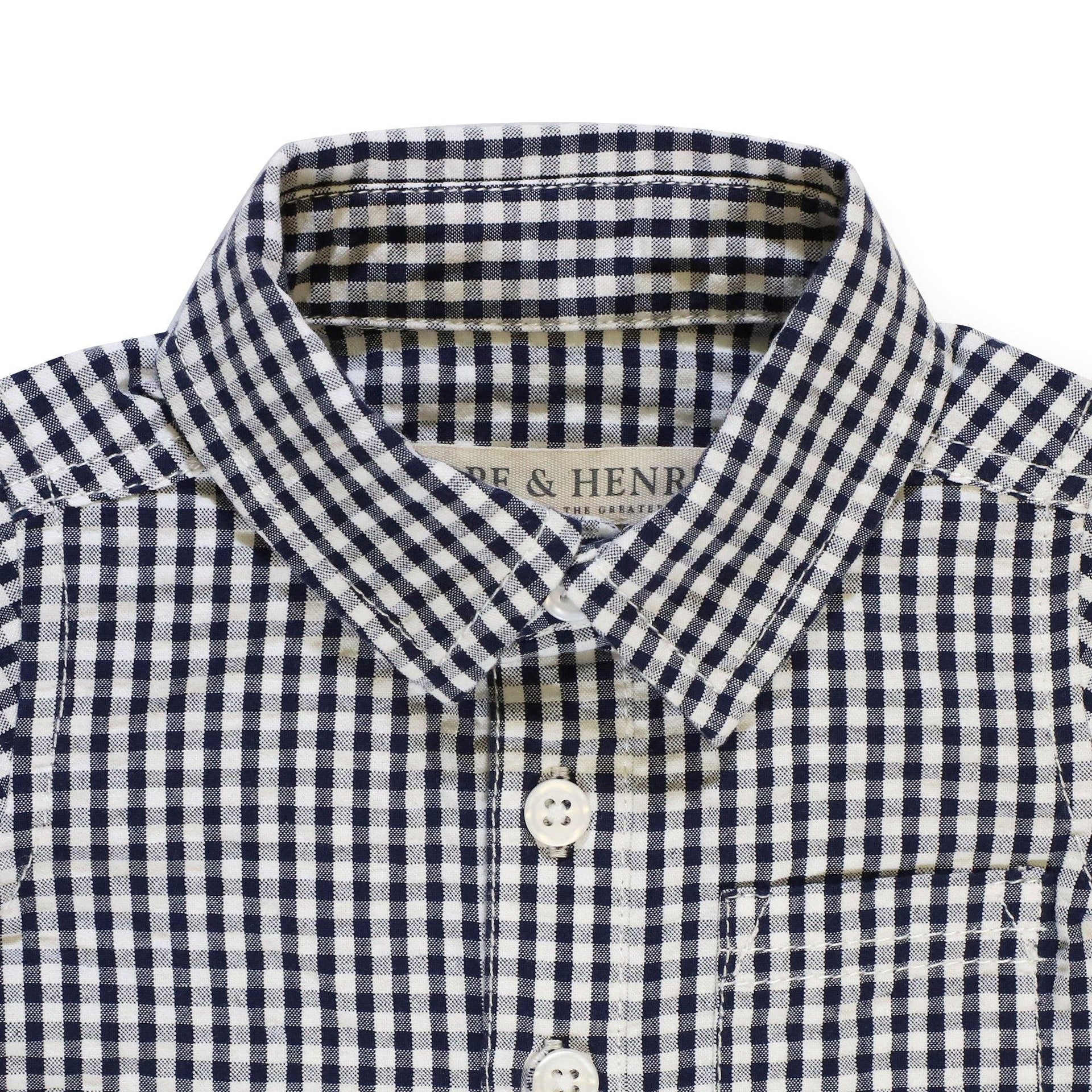 Hope and Henry - Organic Seersucker Button Front Romper