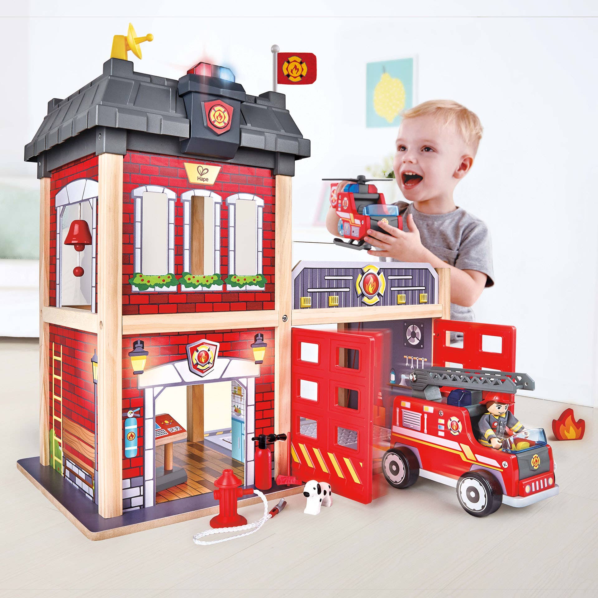 Fire Station-Wooden Playset