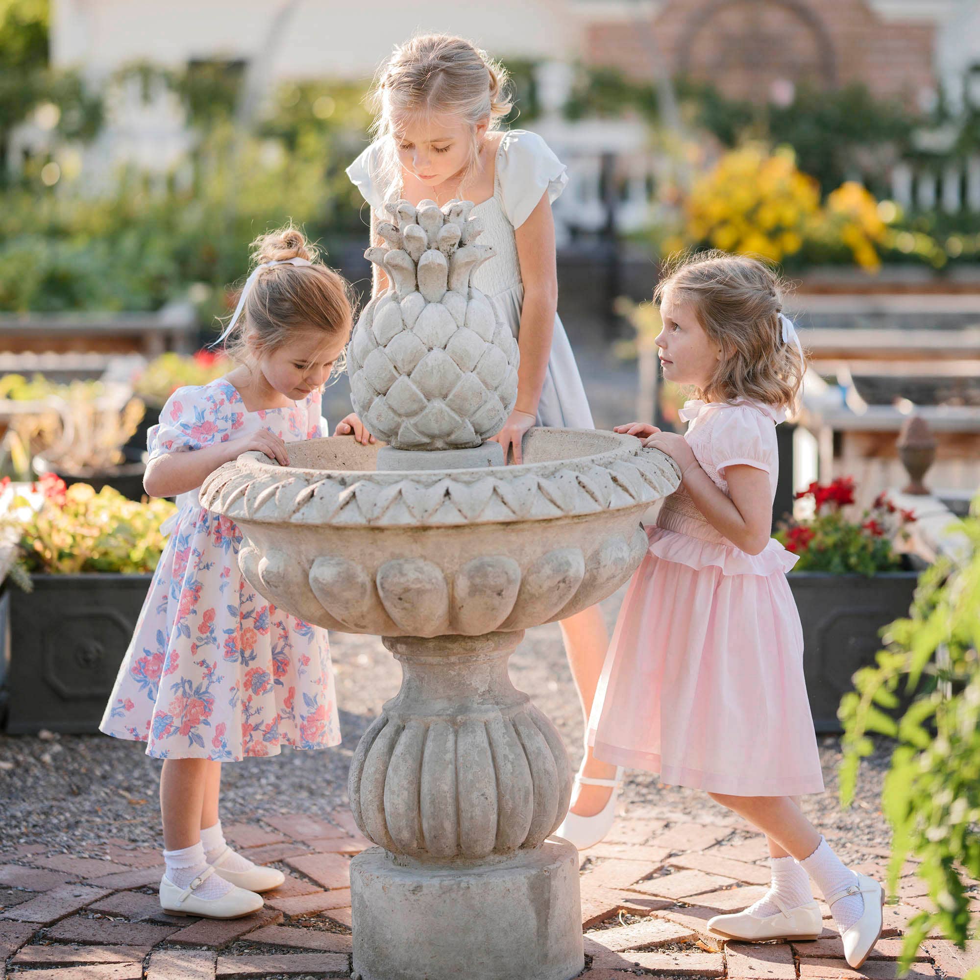 Image of Hope and Henry - Organic Puff Sleeve Party Dress