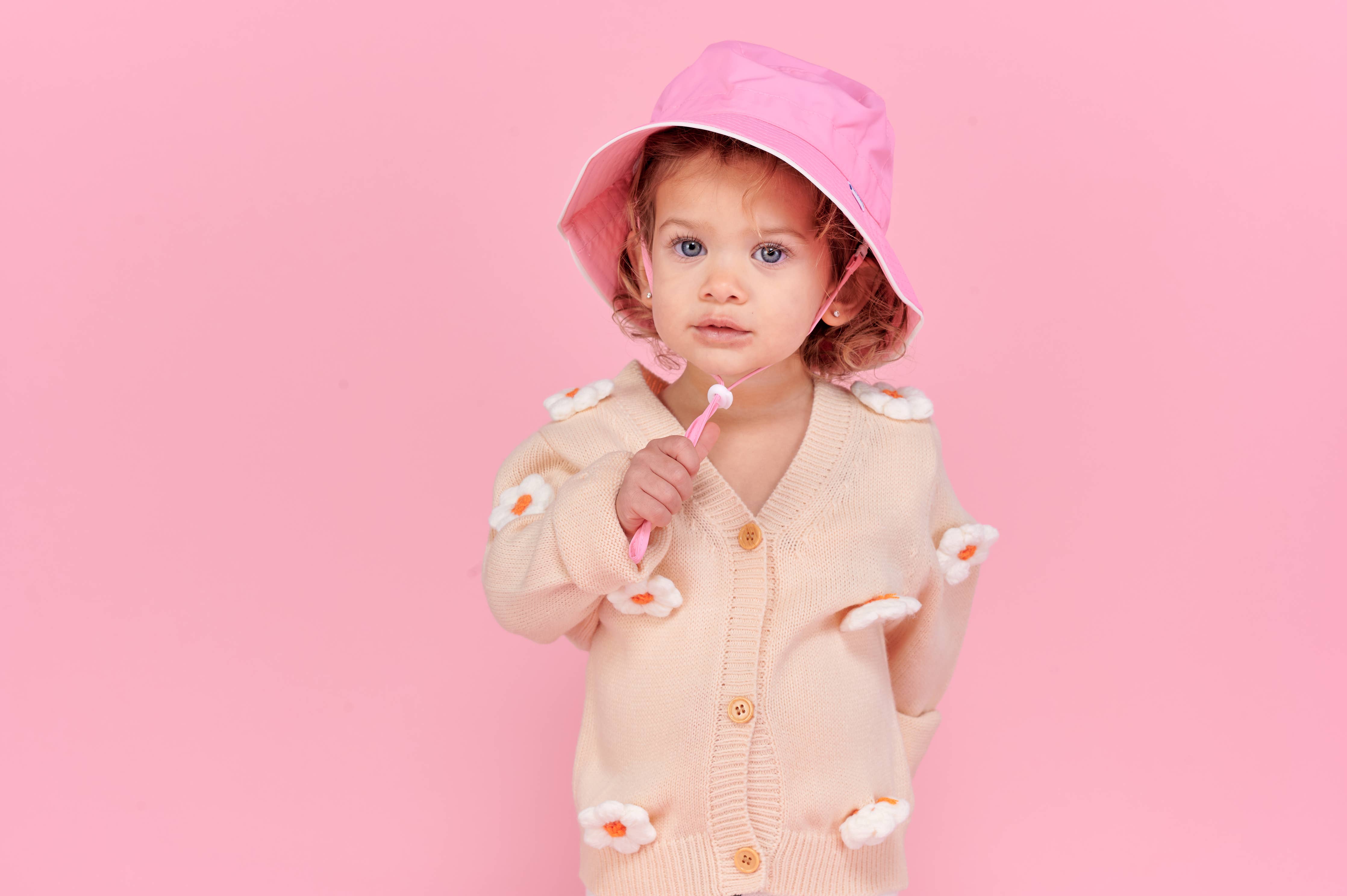 Image of Babiators - Babiators Sun Hat in Conch Shell Pink / 0-12M