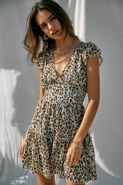 Image of Leopard Printed Mini Dress