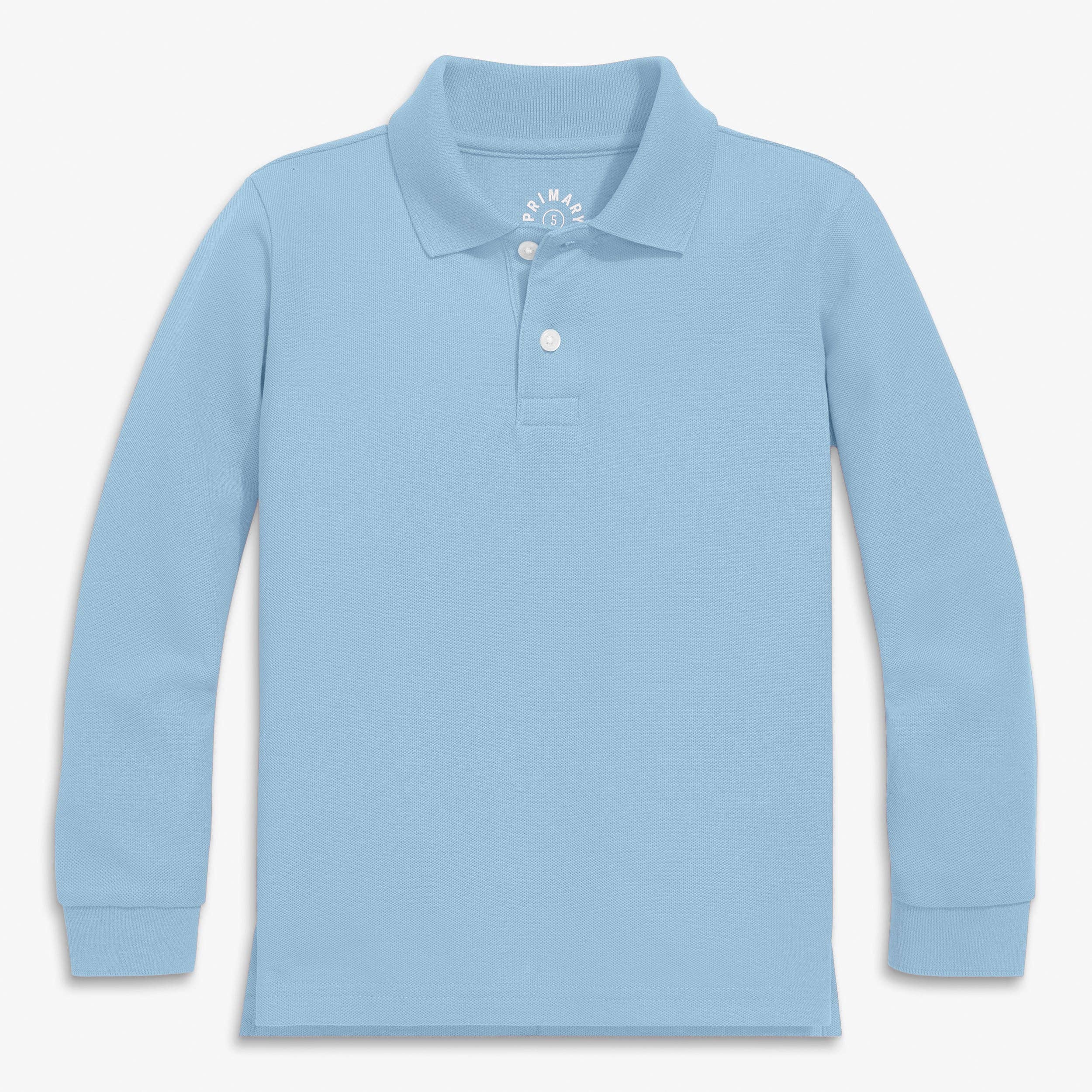 Primary - Long sleeve pique polo