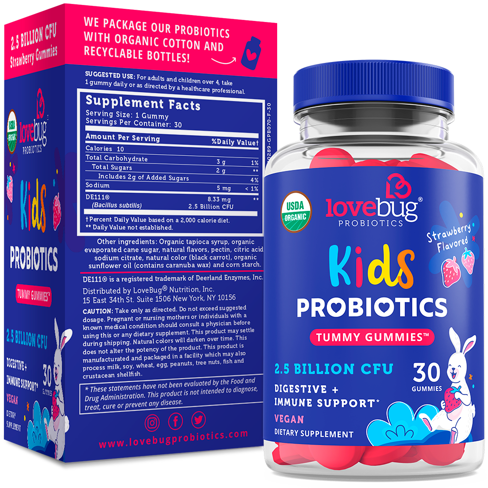 LoveBug Probiotics - Kids Probioitcs Organic - Gummies