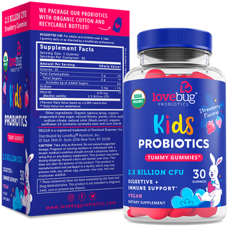 LoveBug Probiotics - Kids Probioitcs Organic - Gummies