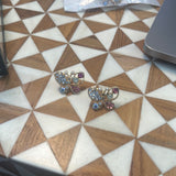 Multi color butterfly earring