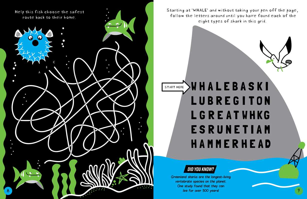 Brain Boosters Under the Sea Puzzles (with neon colors) by Vicky Barker