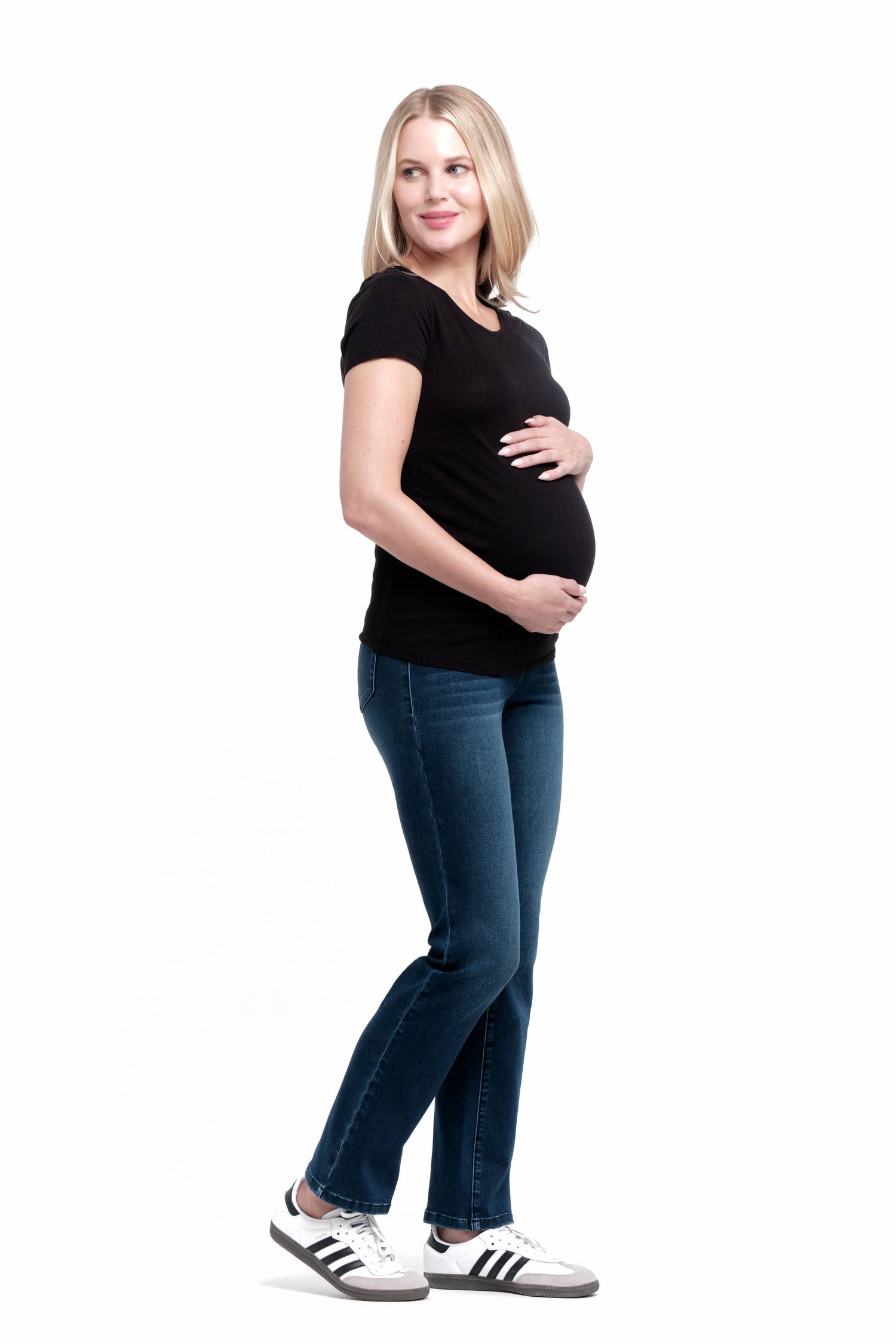 1822 Denim - Maternity 30" Better Butter Slim Straight Jean in Lanie