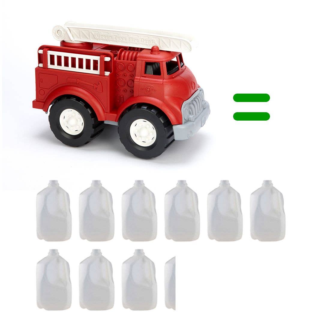 Image of Green Toys - Fire Truck - Red