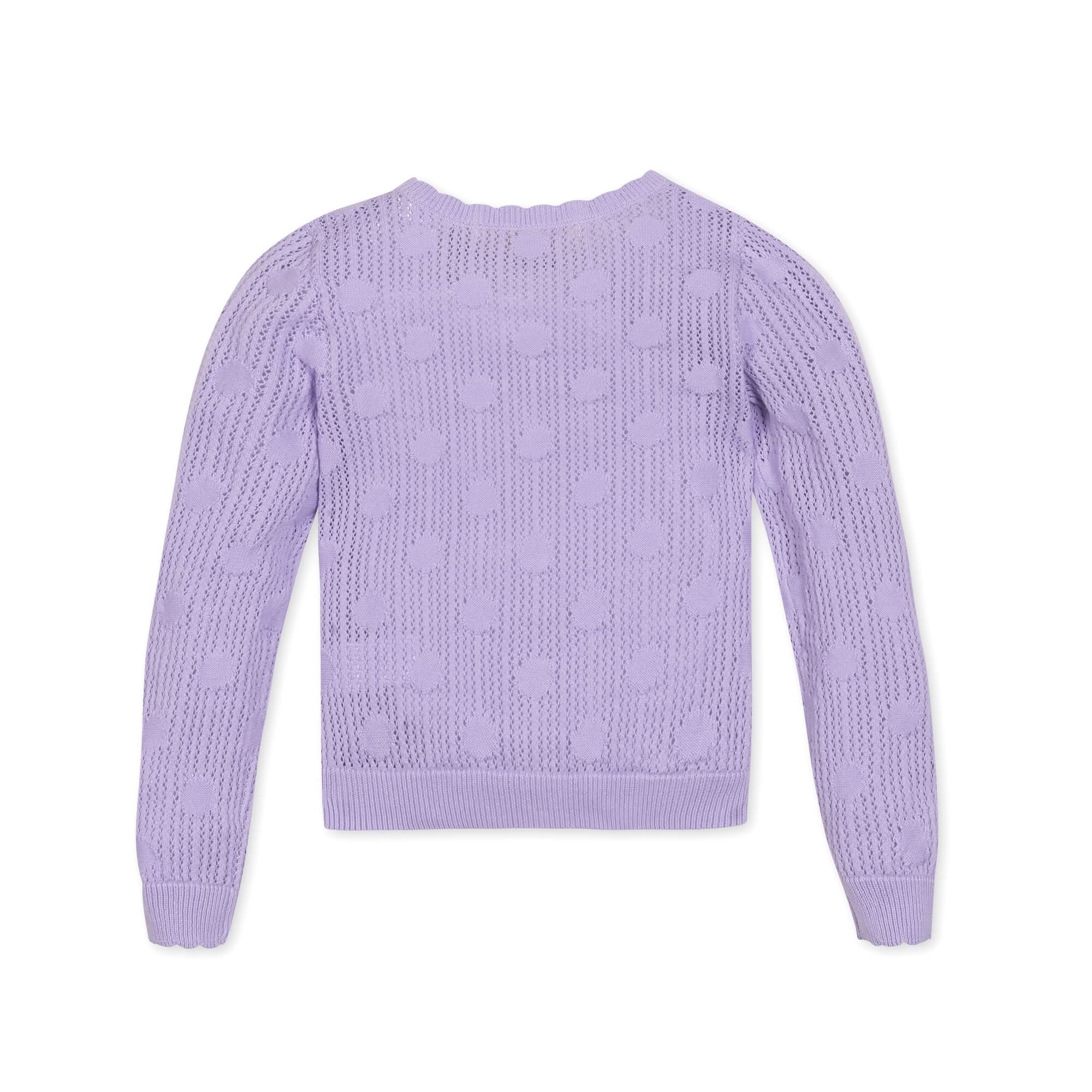 Image of Organic Scallop Edge Cardigan