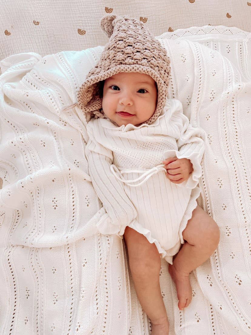 Luna + Luca - Pointelle Baby Blanket
