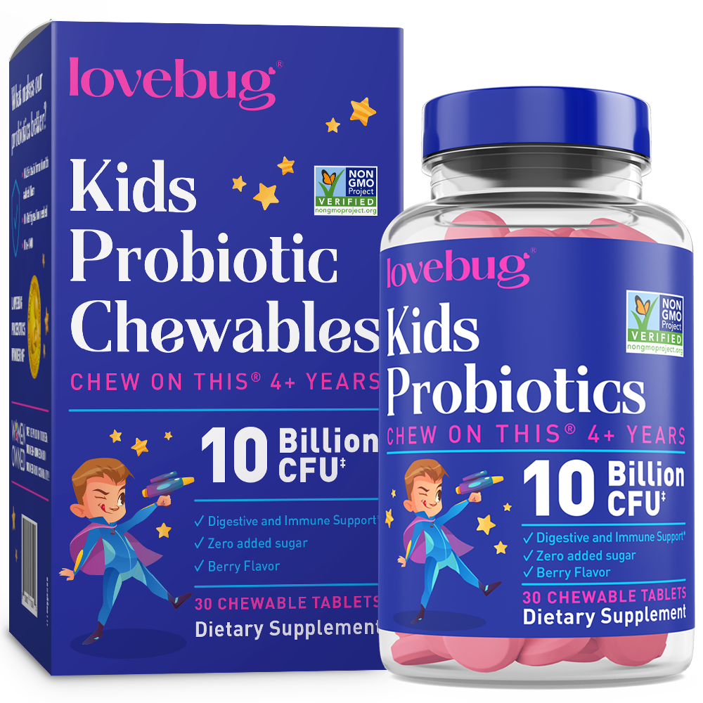 LoveBug Probiotics - Kids Probiotics - Chewable