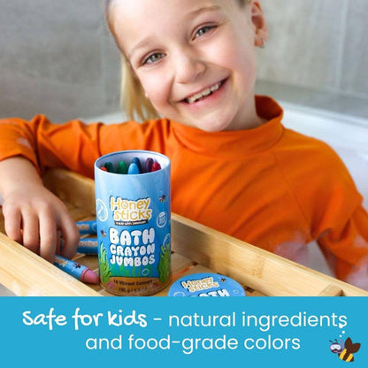 Honeysticks - Honeysticks Super Jumbo Bath Crayons Non Toxic (7 Pack)