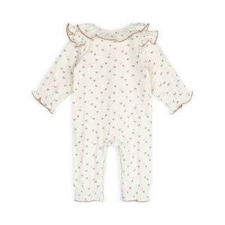 Viverano Organics - Ditsy Hearts Baby Jumpsuit (Organic Jersey)