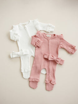 Image of Ruffle Waffle Set - White
