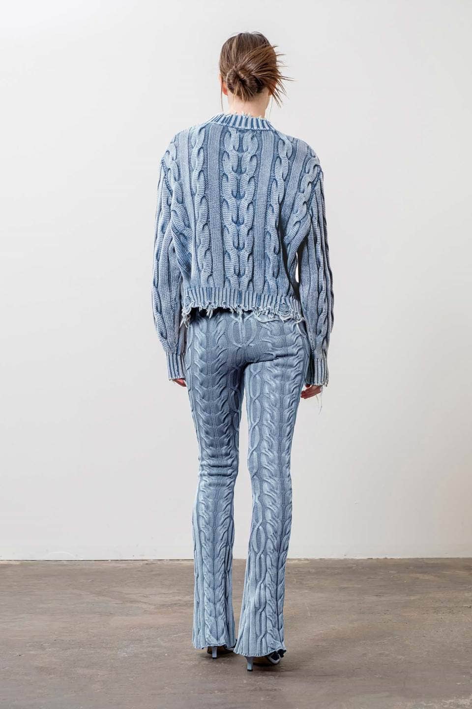 Image of Distressed Trim Sweater