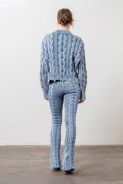 Image of Distressed Trim Sweater