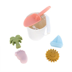 Image of Kids Silicone Beach Bucket and Sand Toys Gift Set