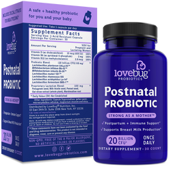Image of LoveBug Probiotics - Postnatal Probiotic - Lactation Formula