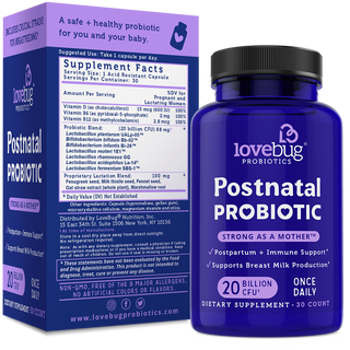 LoveBug Probiotics - Postnatal Probiotic - Lactation Formula
