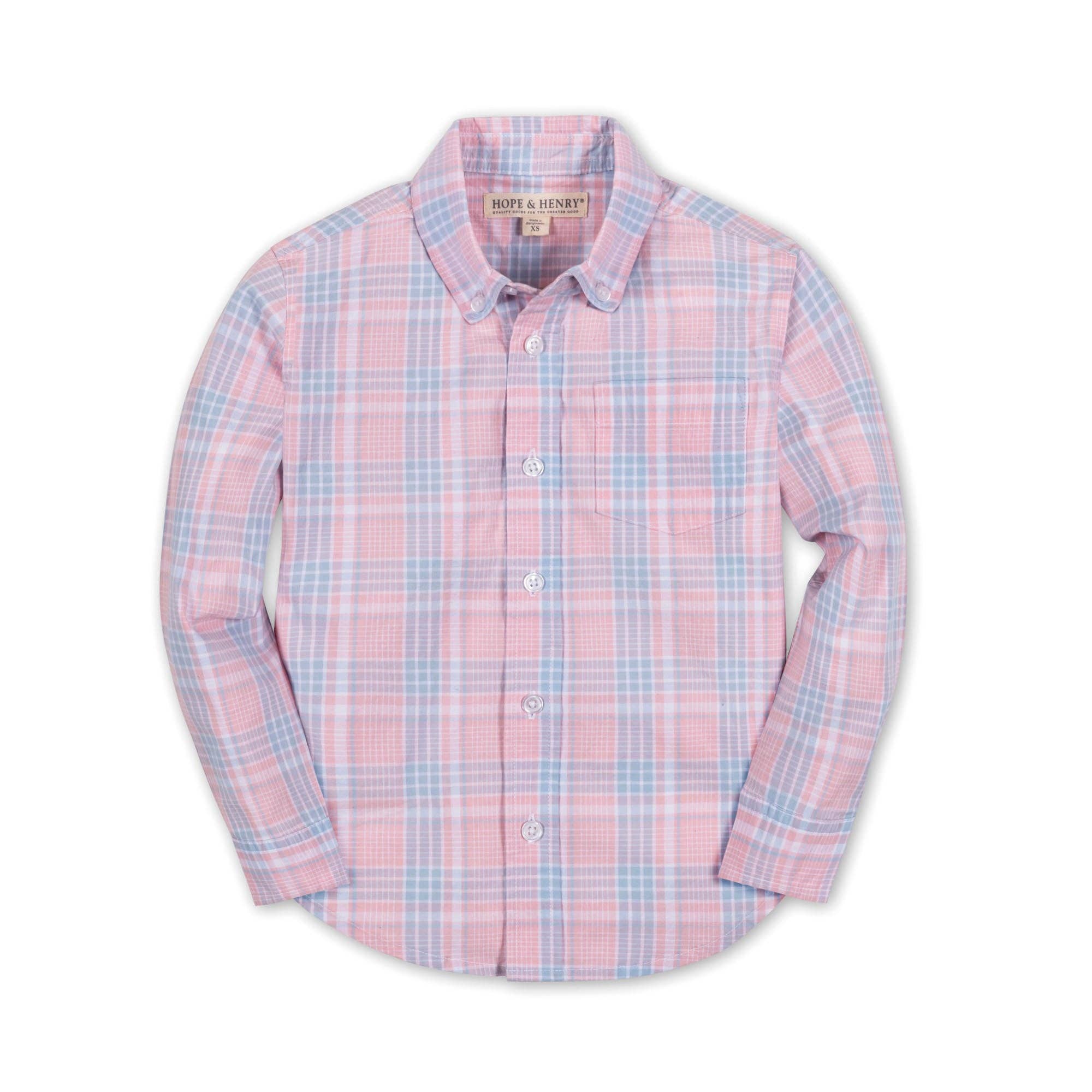 Image of Hope and Henry - Organic Stretch Poplin Shirt
