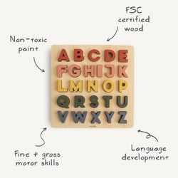 Image of Wooden Alphabet Puzzle