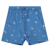 Palm Print Bermuda Shorts - Blue