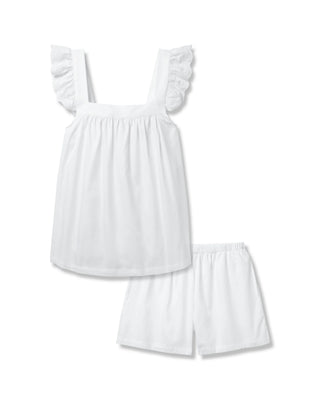 Women's Twill Clara Short Set in White