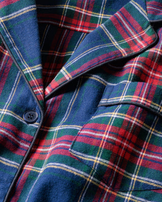 Women's Brushed Twill Pajama Set in Windsor Tartan
