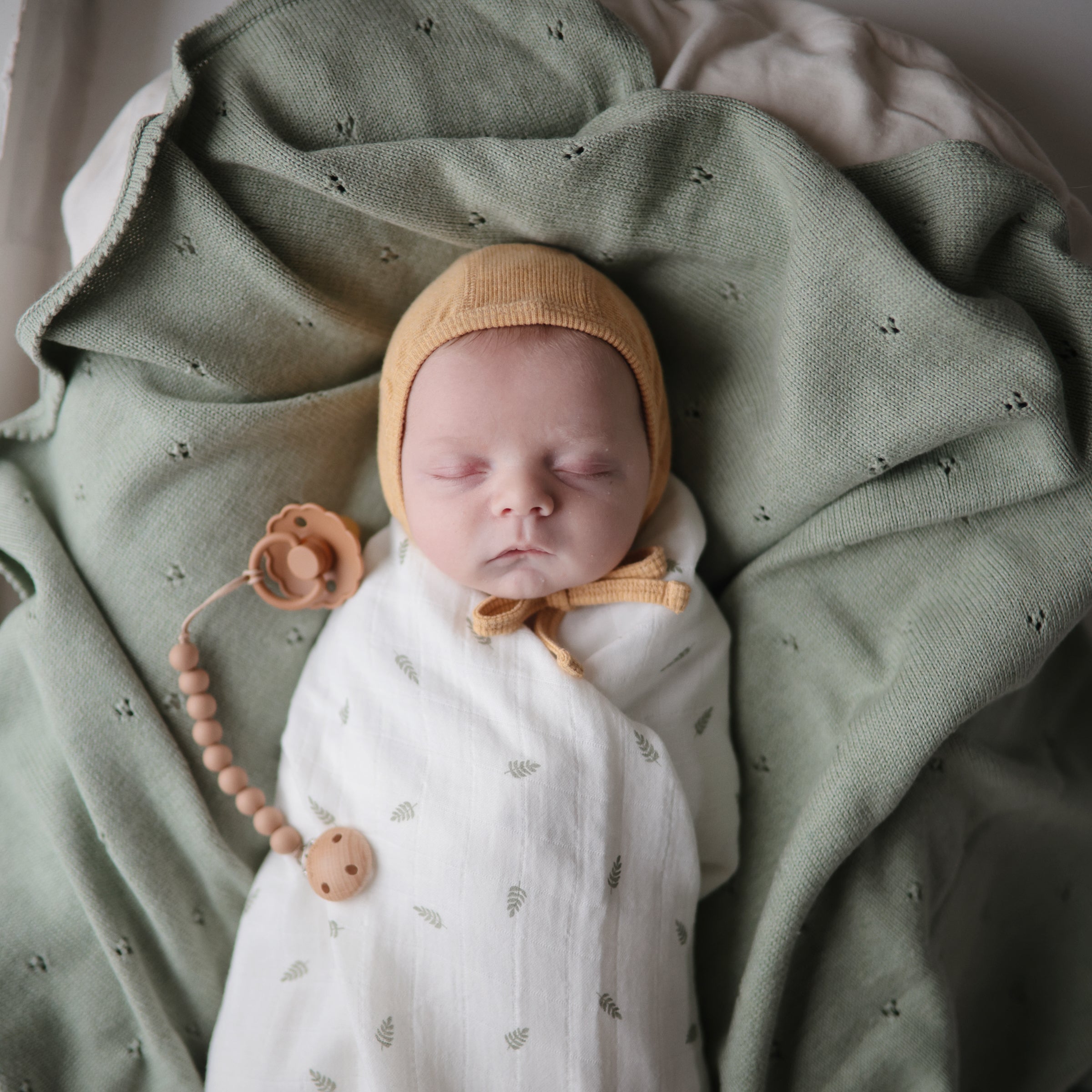 Image of Organic Cotton Muslin Swaddle Blanket
