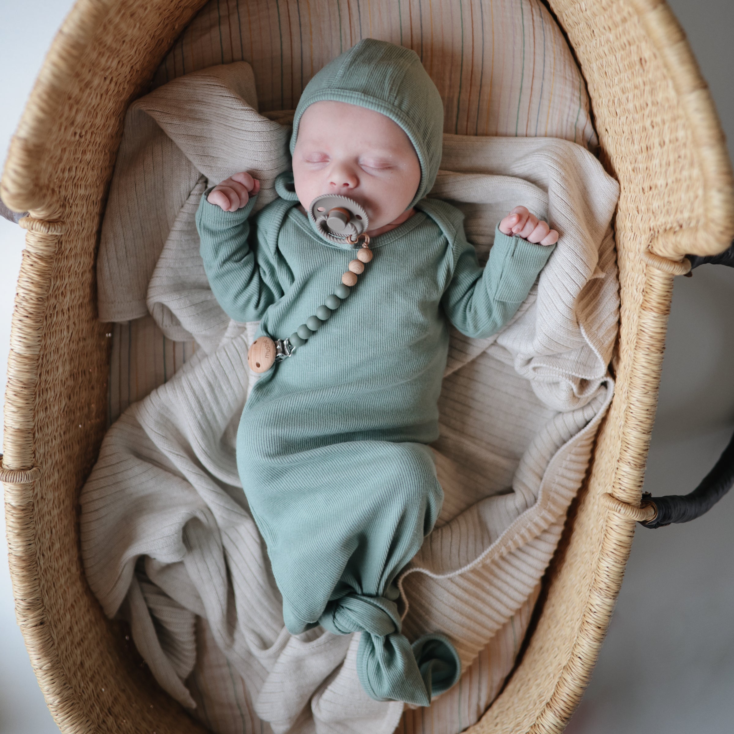 Image of FRIGG Rope Natural Rubber Pacifier 2-Pack